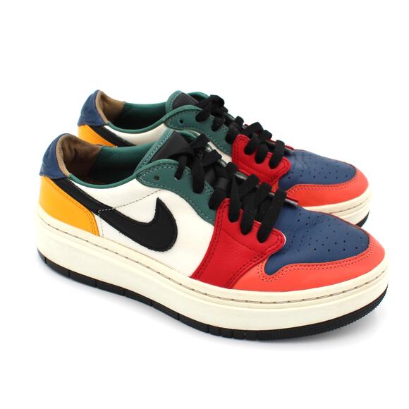 Nike Air Jordan 1 Elevate Low Womens 7.5 Red Blue Leather Sneaker DX3951 - Picture 1 of 9